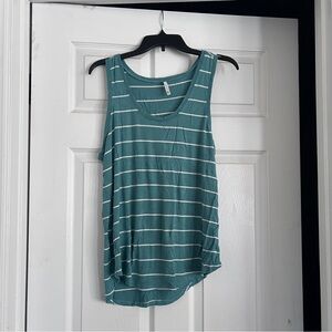 Z Supply Green Scoop Neck Sleeveless Tank Top